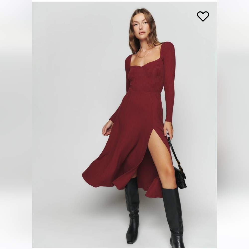 Reformation Banks Knit Dress